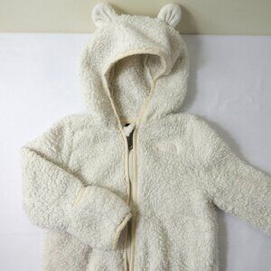 The North Face Baby Campshire Full-Zip Hoodie in White Dune, Size 12-18 Months